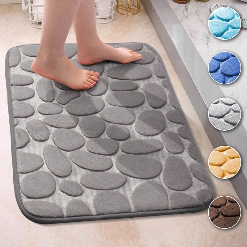 Bath Rugs Mat Bathroom Floor Mat Set Memory Foam Bathmat Non Slip Washable Carpet